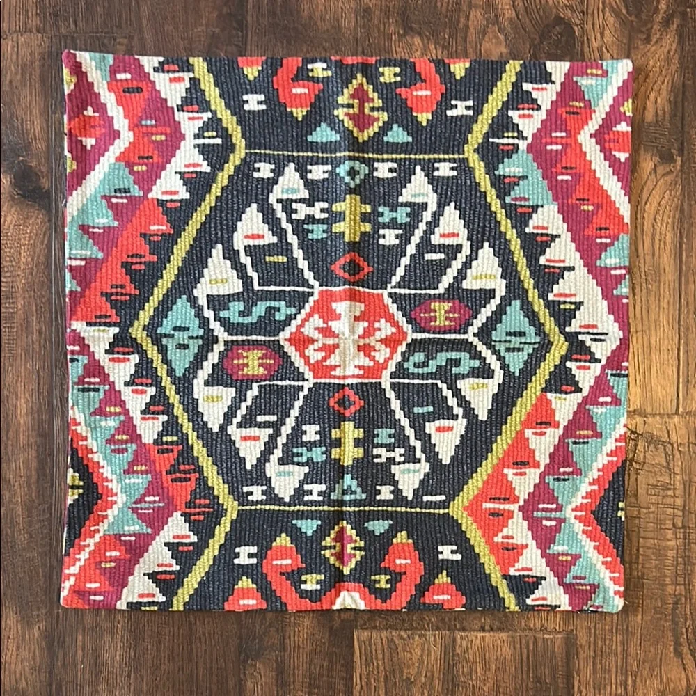 Longrock Fiesta Geometric Tapestry Pillow Cover